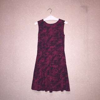 Red Floral Dress (code: 006)