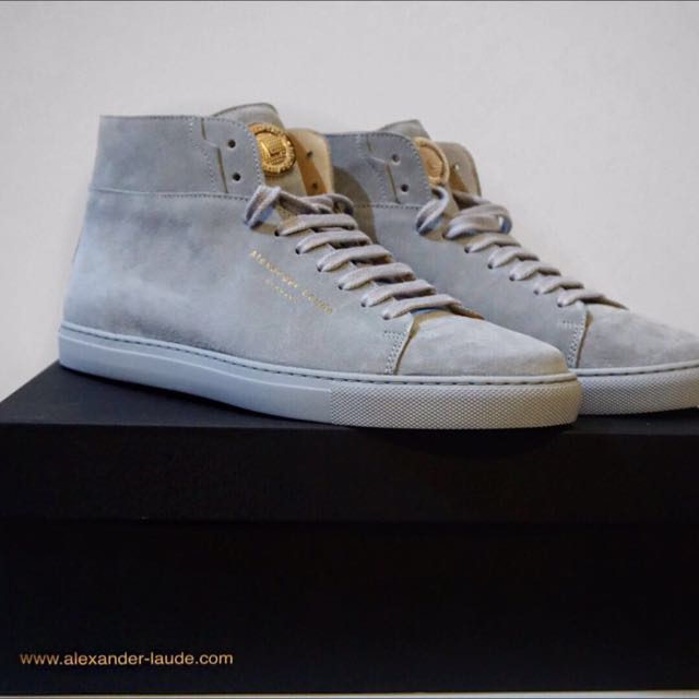 Alexander Laude High Grey Suede Sneakers