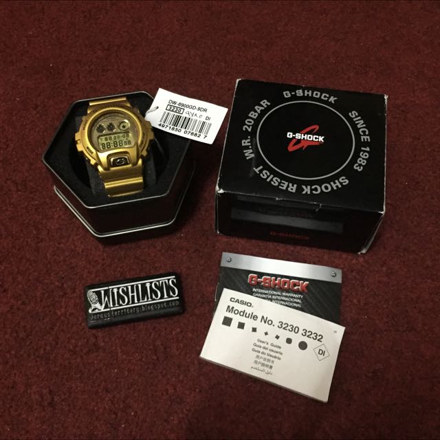 Casio G Shock DW6900GD 9DR Crazy Gold