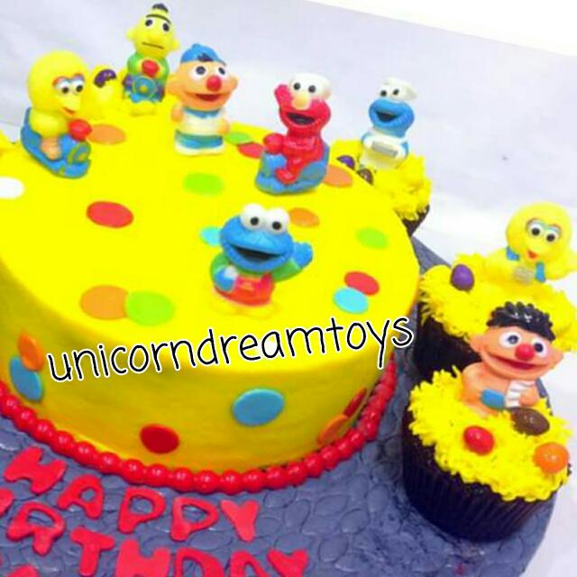 Clearance Cake Topper Sesame Street Elmo Big Bird Cookie Monster