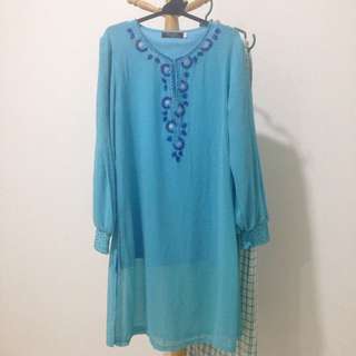 Blouse with skirt