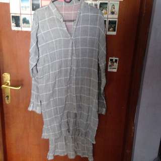 Kemeja Panjang Plaid