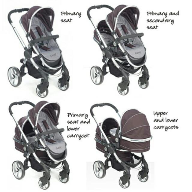 icandy peach blossom twin carrycot