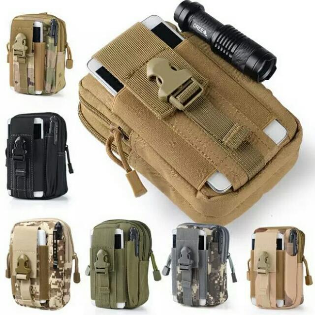 Large Capacity Tactical Molle Pouch Belt Waist Pack Bag Pocket for