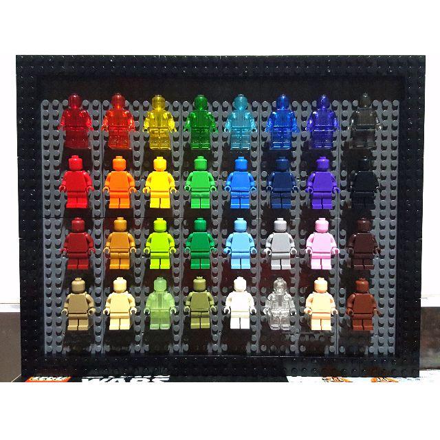 Lego shop monochrome figures