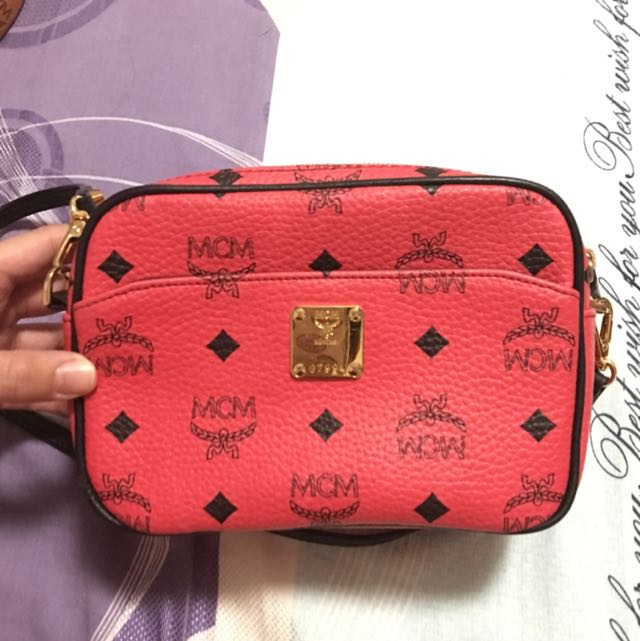 Mcm crossbody red best sale