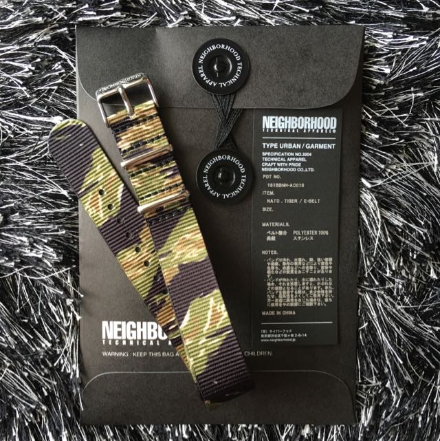 Neighborhood NATO. Tiger E Belt Watch Strap BRAND NEW
