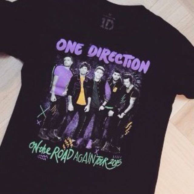 One Direction Official Merch On The Road Again Tour 2015 T Shirt Fesyen Wanita Di Carousell