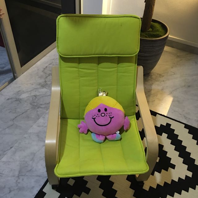 Ikea Poang Children S Armchair Lovely Green Babies Kids On