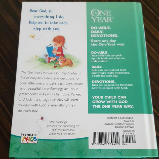 One Year Devotion For Preschoolers Books Stationery On Carousell