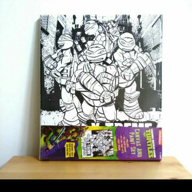 Reserved Diy Teenage Mutant Ninja Turtles Canvas Paint Set