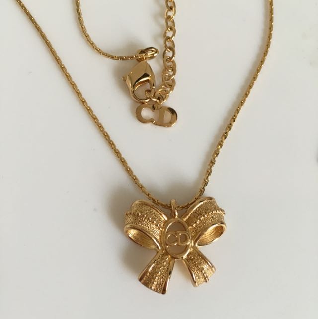 Christian Dior Ribbon Necklace, Luxury on Carousell