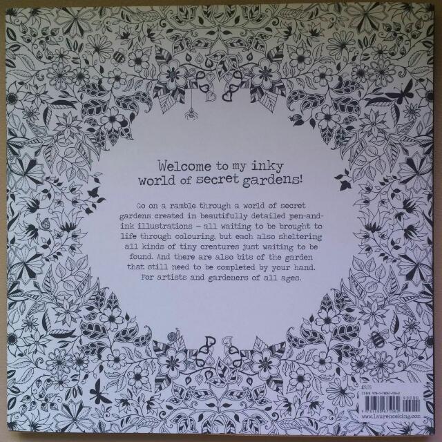 Secret Garden: An Inky Treasure Hunt and Colouring Book, Hobbies & Toys ...