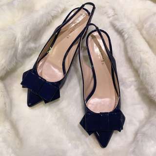 Italian Patent Leather Slingbacks