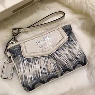 [HOLD] Coach Limited Edition Denim Graffiti Ombré Wristlet
