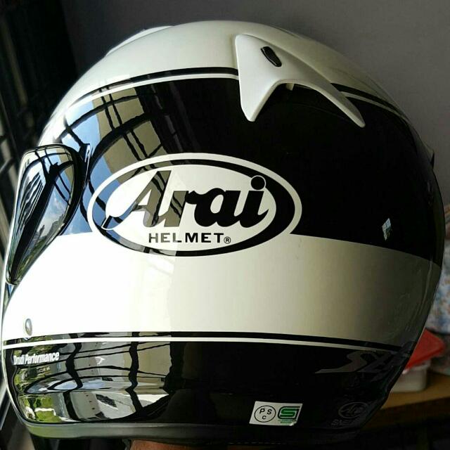 Arai SZF Banda Black, Car Accessories on Carousell