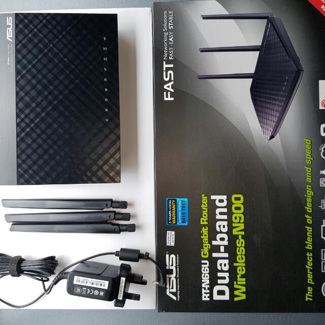 Asus Gigabit Router Dual-band N900, Everything Else on Carousell