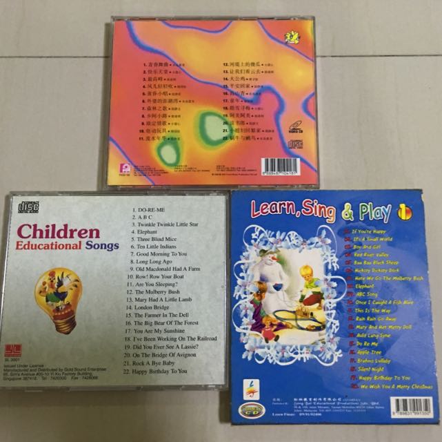 Children Song VCD And CD, Hobbies & Toys, Books & Magazines, Children's