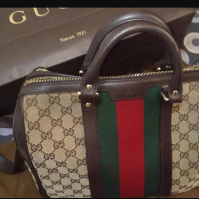 Replica Gucci Boston Bag, Women's Fashion, Bags & Wallets, Purses & Pouches  on Carousell