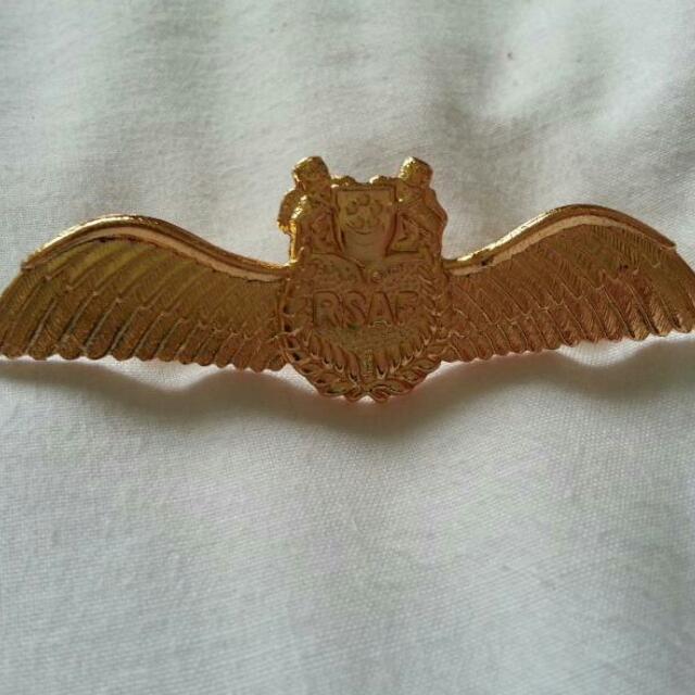 RSAF Pilot Wing Badge, Men's Fashion, Footwear, Boots on Carousell