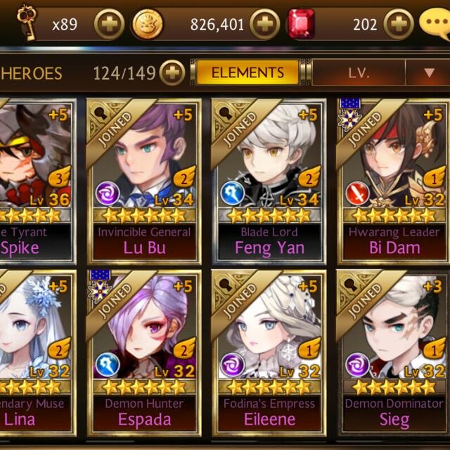 Knight Asia Seven Knights ASIA Account Lv54, Hobbies & Toys, Toys & Games on Carousell