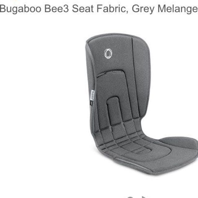 bugaboo bee 3 seat fabric grey