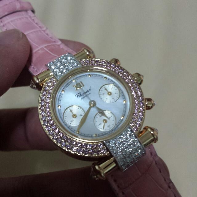 Chopard Pink Diamond 18k Rose Gold Imperial Watch. Very Rare
