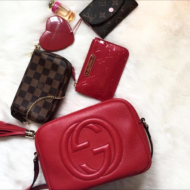 Gucci Soho Disco Bag Red Authentic Luxury On Carou