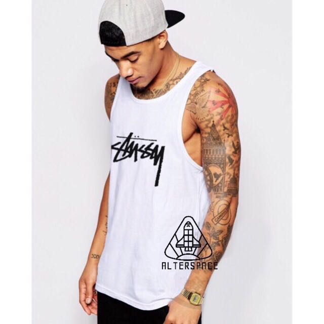 Stussy singlet mens top