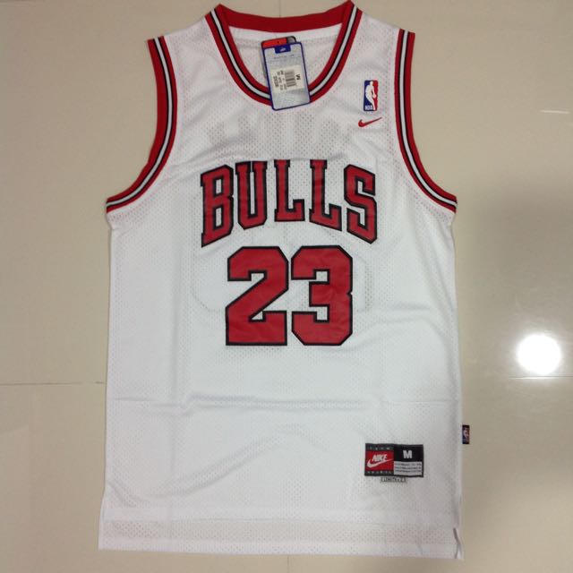 Chicago Bulls Jordan Jersey #23, Men's Fashion, Activewear on Carousell