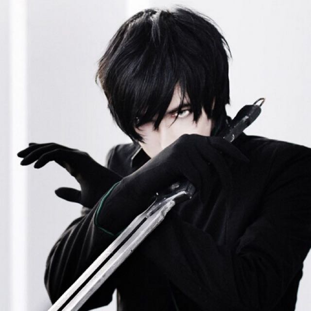 Cosplay Anime Short Style Black Hair Wig Halloween Xmas Birthday Party Cosplay Wedding Rom Dinner Date Valentine Day Vday Chinese New