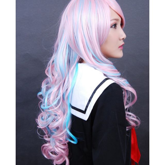 Cosplay Lolita Cotton Candy Ombre Hair Wig Halloween Xmas