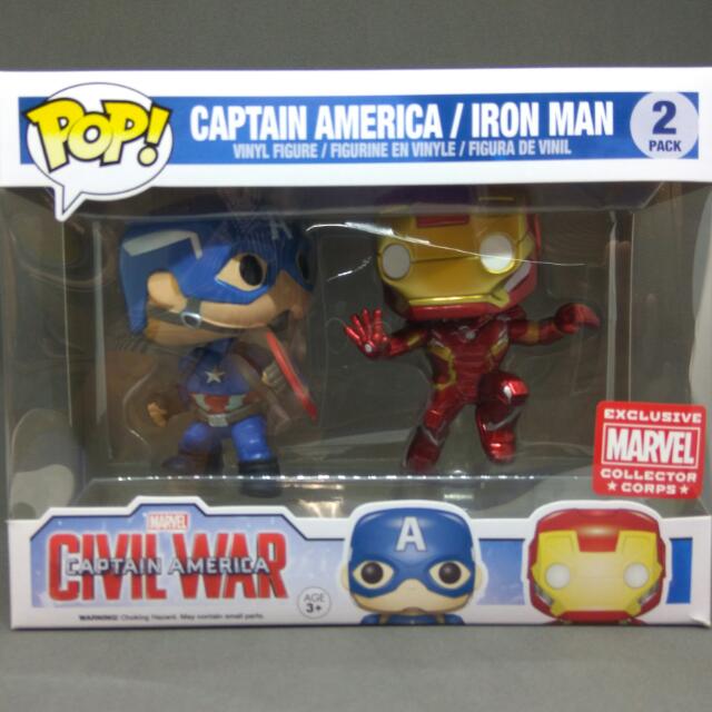 funko pop civil war 2 pack