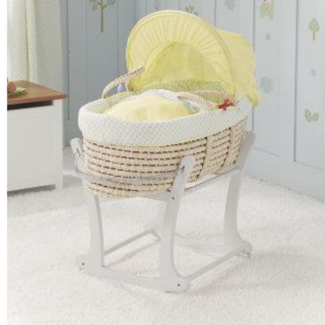 Moses Basket With Rocker, Babies & Kids, Baby Nursery & Kids Furniture