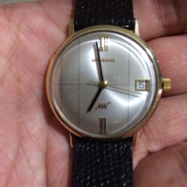 longines ultra chron 14k automatic calendar watch