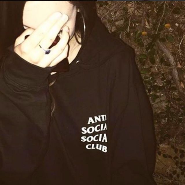 anti social club mind games hoodie