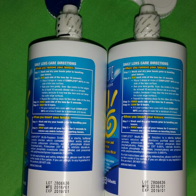 Complete MultiPurpose Solution + Opticare Normal Saline, Beauty