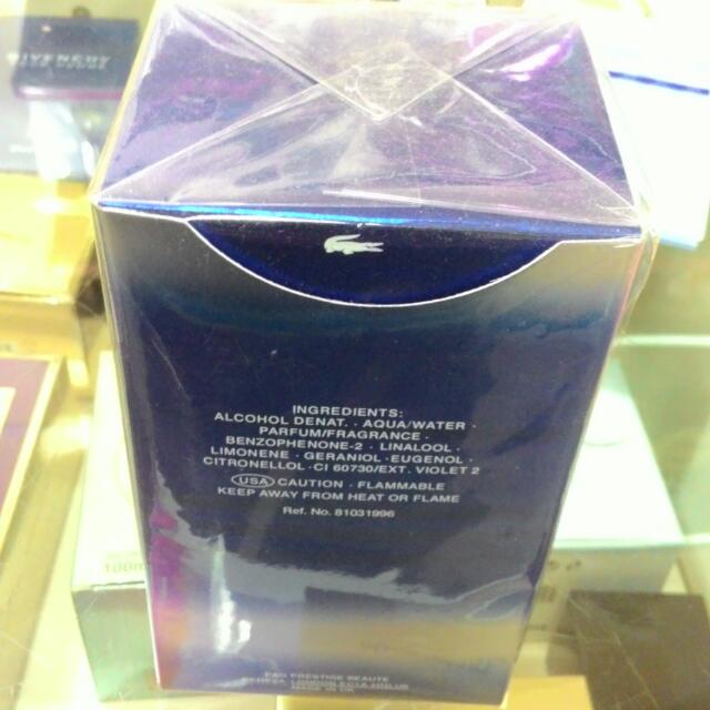 New Lacoste Men Perfume, Men's Fashion, Tops & Sets, Tshirts & Polo