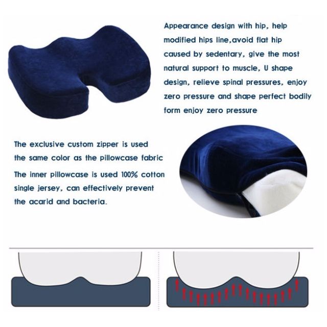 Orthopedic Posture Correction Buttock Shaping U Shape Memory Foam