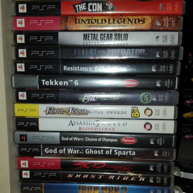 Used PSP games, Video Gaming, Video Game Consoles, Others on Carousell