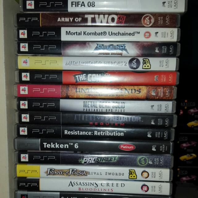 Used PSP games, Video Gaming, Video Game Consoles, Others on Carousell
