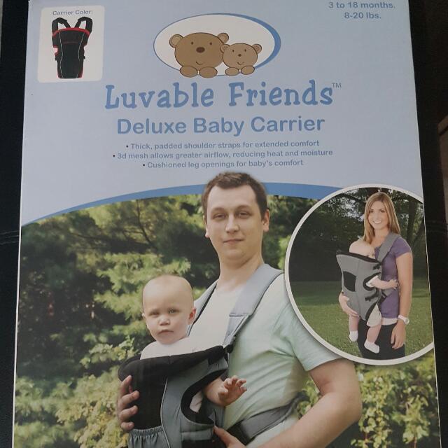 Luvable Friends Deluxe Baby Carrier Babies Kids Going Out Carriers Slings On Carousell
