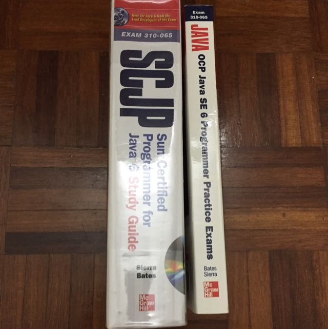 OCP Java SE 6 Study Books (Category: Textbooks) located in Puchong. Submitted by wyyoon (Listing ID 59317106, Image 1). Description: Unused and I'm not taking the exam anymore. Selling both for RM80. COD strongly recommended..