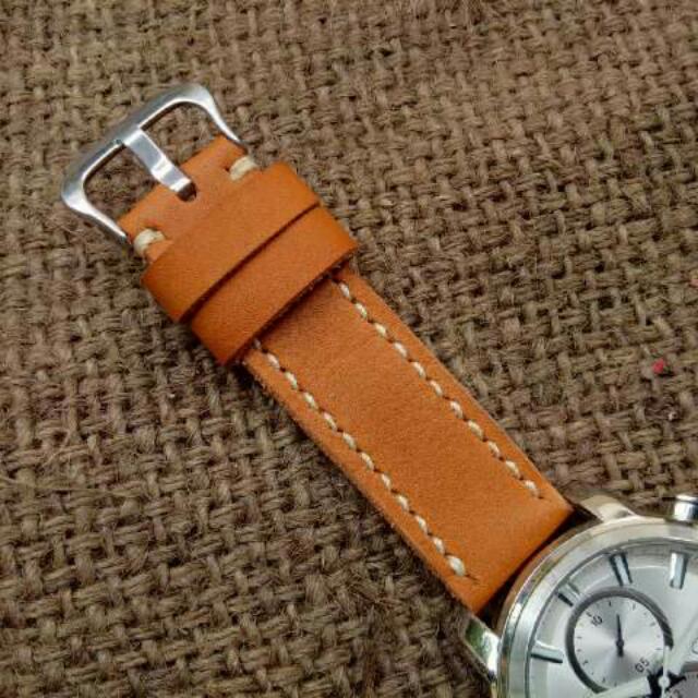 Tali Jam Kulit English Tan Handmade Leather Watch Strap Olshop Fashion Olshop Pria Di Carousell