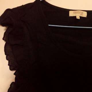 Black Frilled Lace Sleeves