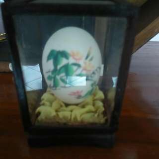 Vintage Egg Painting  With Wooden Box