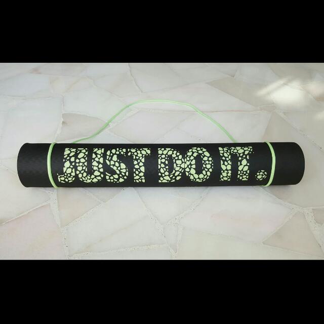 BN Nike Just Do It 2.0 Yoga Mat Men s Fashion Activewear on Carousell