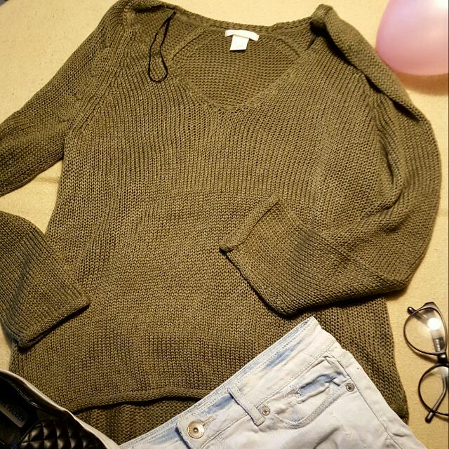 green knitwear