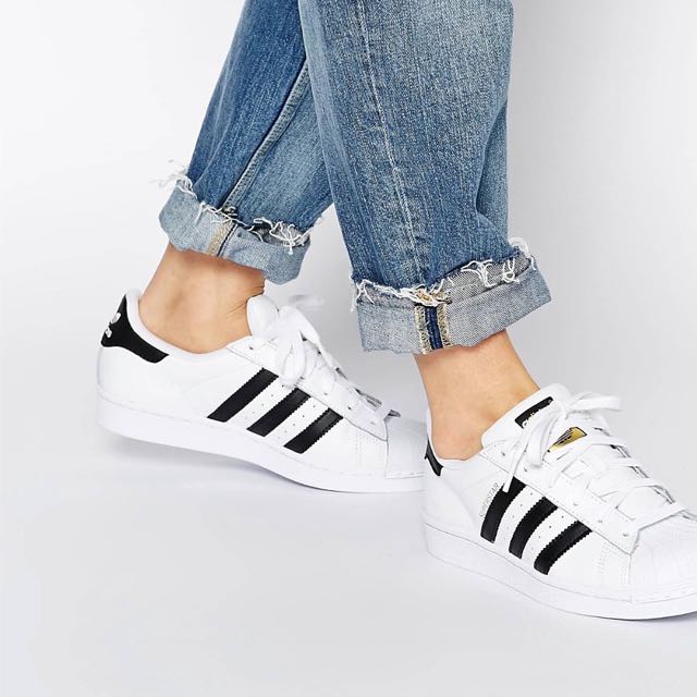 Latest Trend Adidas Original Superstar B W Trainers