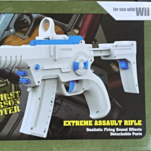 New Nintendo Wii Reload Game with Extreme Assault Rifle Bundle, Hobbies